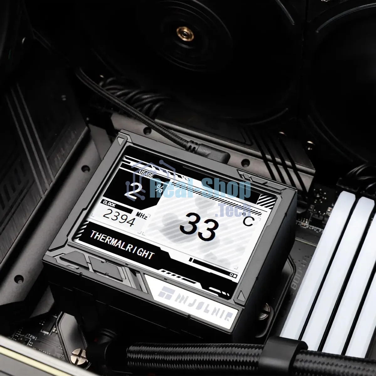 Система жидкостного охлаждения Thermalright Mjolnir Vision 360 ARGB Soc-AM5/AM4/1151/1200/2066/2011/1700 черный 4-pin 27dB Al LCD Ret (M-VISION-360-BL-ARGB)
