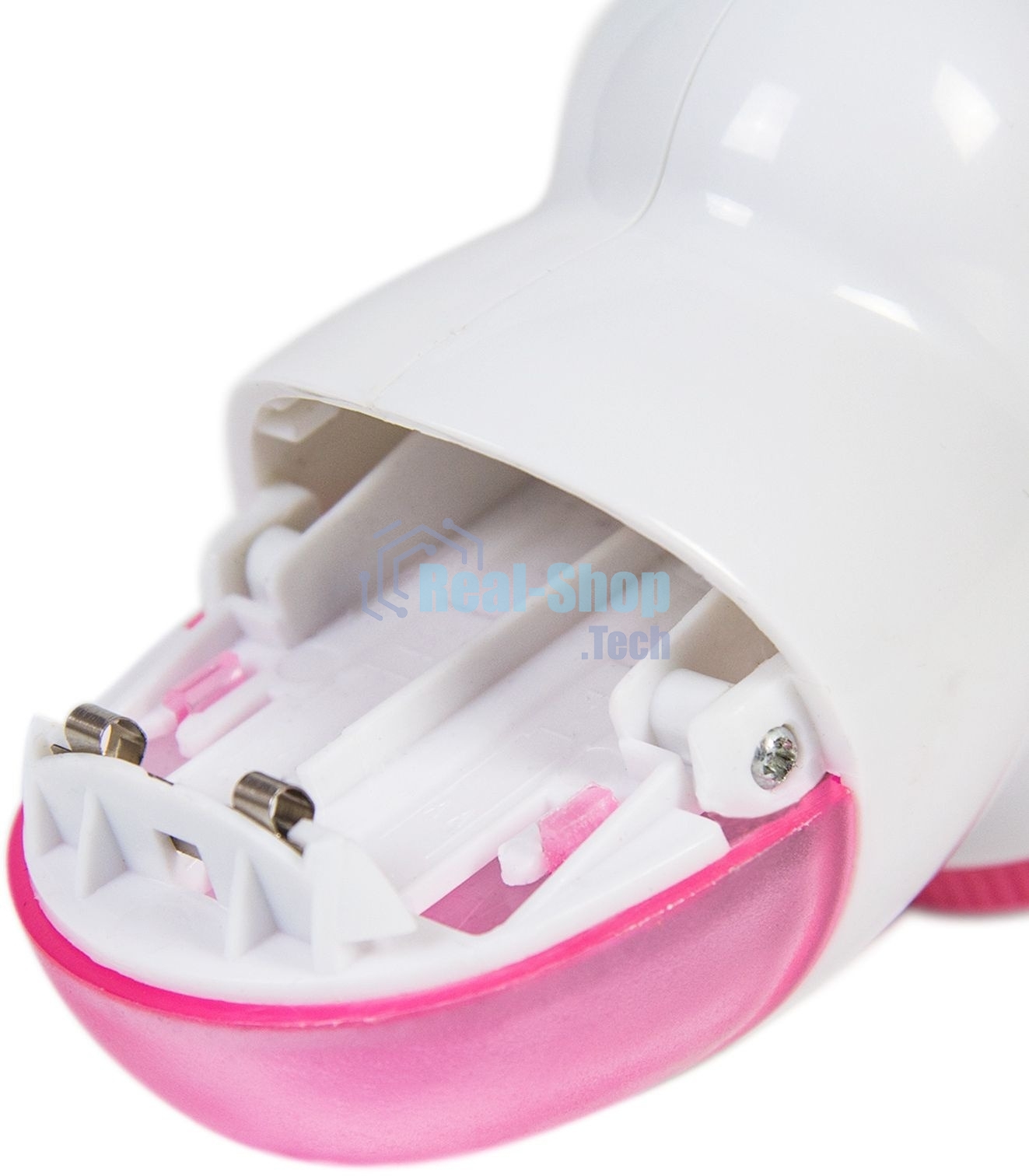 Машинка для удаления катышков Galaxy LINE GL 6301, белый c розовым, питание: 2 батарейки 