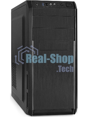 Компьютерный корпус Miditower ExeGate XP-334UC-UNS450 (ATX, БП UNS450 с вент. 12см, 1хUSB/1хUSB 3.0/1хTypeC, аудио, черный)
