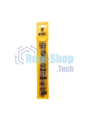 Бур по бетону Denzel двойная спираль, Cobalt W-tip, 16x160 мм, SDS PLUS