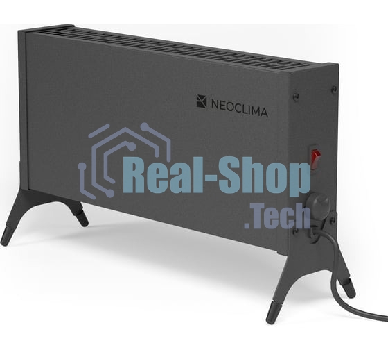 Конвектор Neoclima Nano 1000B черный, 1000 Вт, 15 м2, термостат