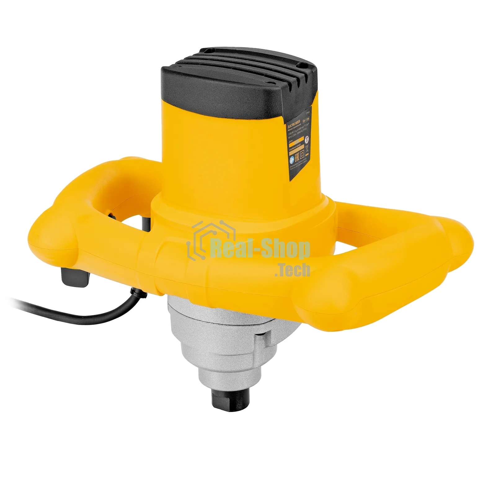 Миксер строительный Denzel EM-1-1200, 1200 Вт, 0-680 об/мин