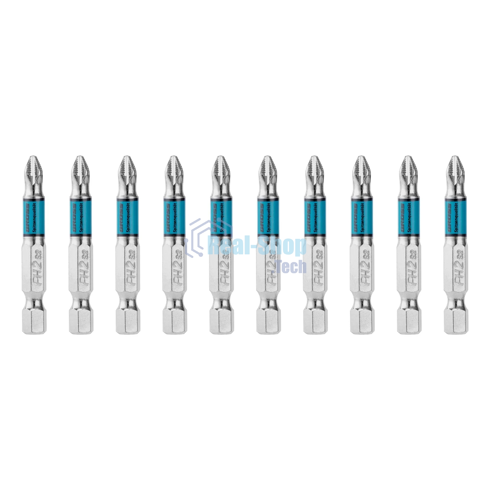 Бита Gross PH2х50 мм, сталь S2, кругл., 10 шт.