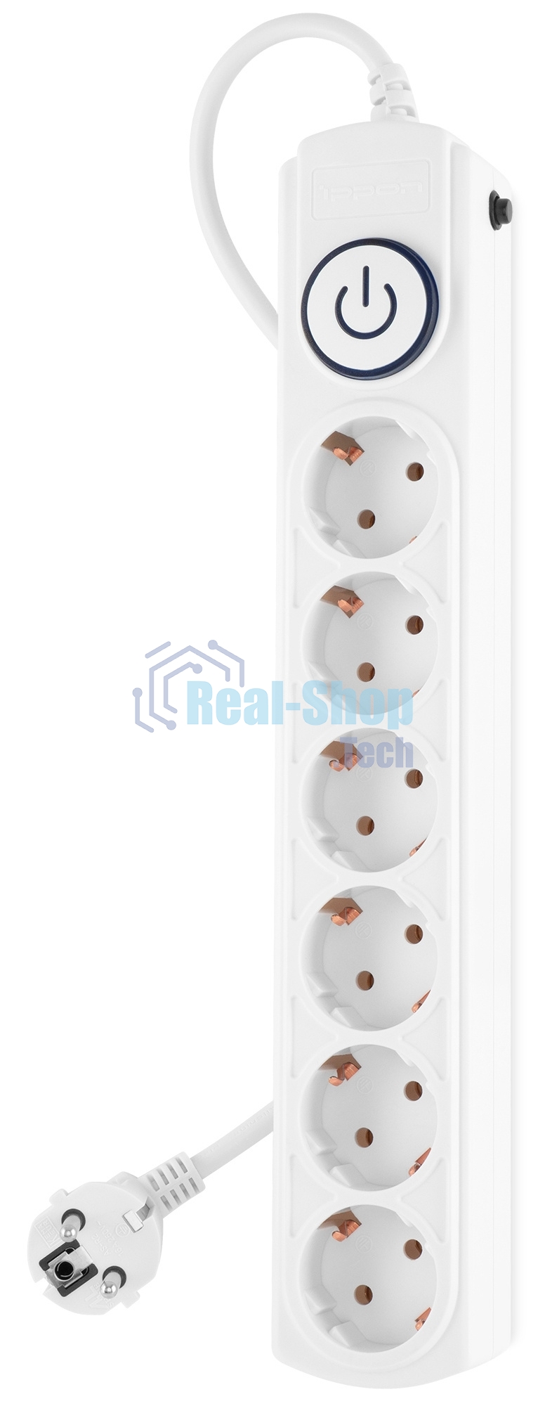 Сетевой фильтр Ippon BK-6-EU-3-10-W 3 м (6 розеток) белый (коробка)