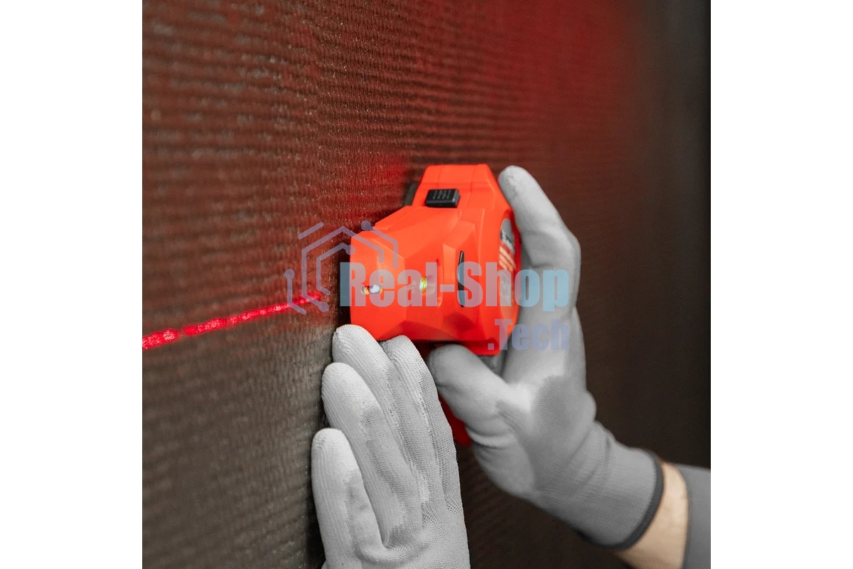 Лазерный уровень Matrix с приспособлением для сверления и пылесборником