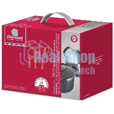 Кастрюля Rondell Stern RDS-010, 3.9л, 20см, с крышкой, серый