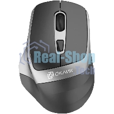 Мышь беспроводная Oklick 516MW черный/серебристый, 1600 dpi, радиоканал, Bluetooth, USB, кнопки - 6