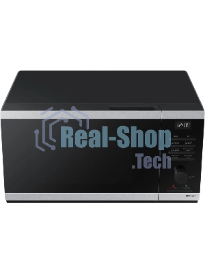 Микроволновая печь Samsung MG23DG4524ATBW нержавеющая сталь/черный 23 л, 800 Вт, переключатели - поворотный механизм
