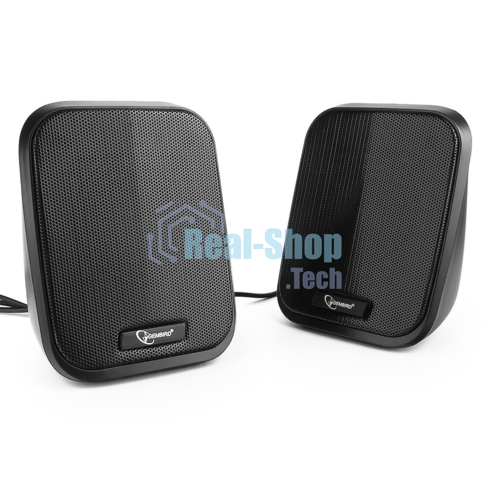 Акустическая система 2.0 Gembird SPK-100, черный, 6 Вт, рег. громкости, USB-питание