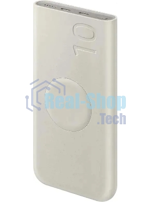 Портативный аккумулятор Samsung EB-U2510 10000mAh 25W 3A 2xUSB-C беспров.зар. бежевый (EB-U2510XUEGRU)