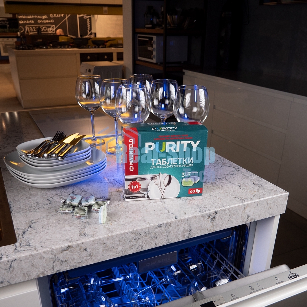 Таблетки для посудомоечных машин Maunfeld Purity all in 1 MDT60ST (60 шт. в упаковке)