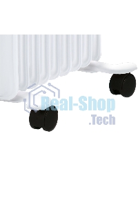 Обогреватель масляный Ballu Classic BOH/CL-05WRN (5 секций), белый, 1000 Вт, 15 м2, термостат