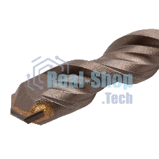 Бур по бетону Denzel двойная спираль, Cobalt W-tip, 16x160 мм, SDS PLUS