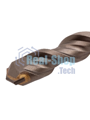 Бур по бетону Denzel двойная спираль, Cobalt W-tip, 16x160 мм, SDS PLUS