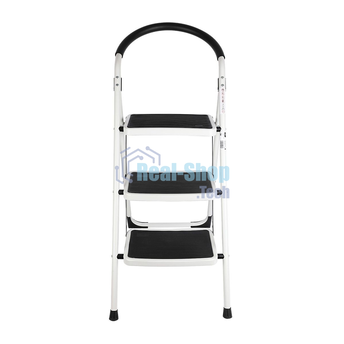 Стремянка стальная трехступенчатая Deli DL509013 макс.высота 670мм, до 150кг, ступени 360x270мм