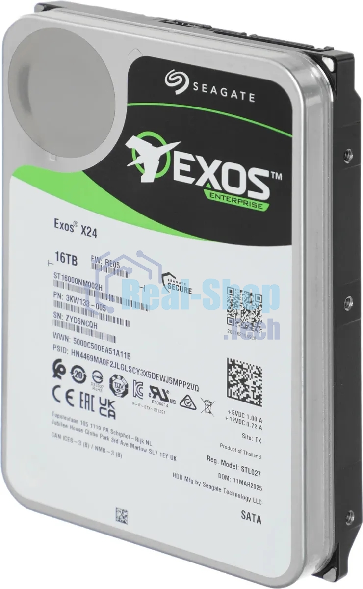 Жесткий диск Seagate Exos X24 HDD 3.5