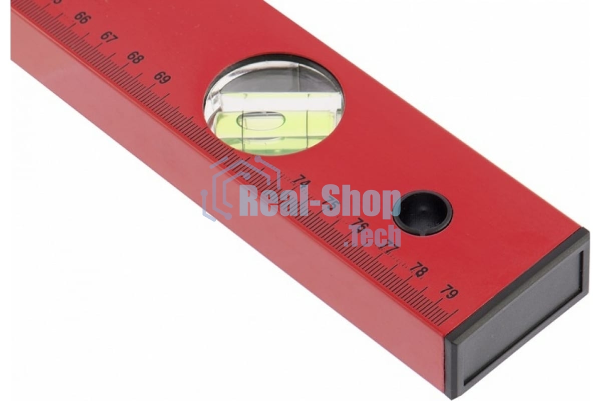 Уровень Matrix 800 мм 3 глазка, линейка, алюминиевый, красный,