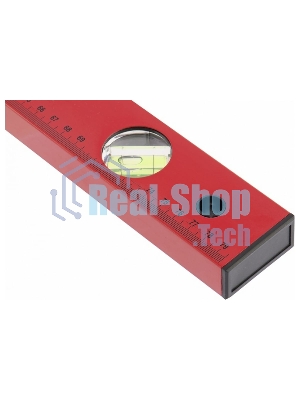 Уровень Matrix 800 мм 3 глазка, линейка, алюминиевый, красный,