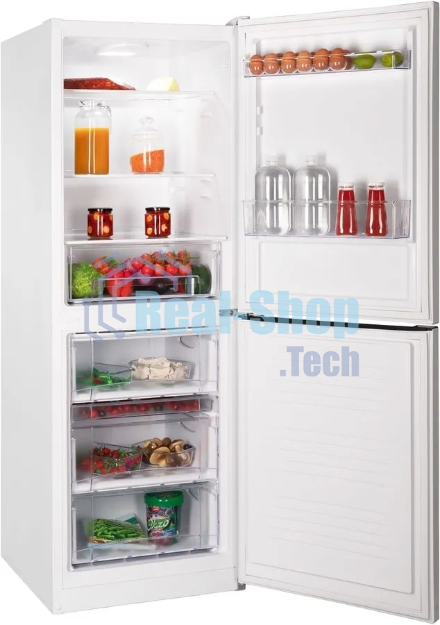 Холодильник Nordfrost NRB 151 W белый двухкамерный 170/115 л морозилка снизу, ручная разморозка