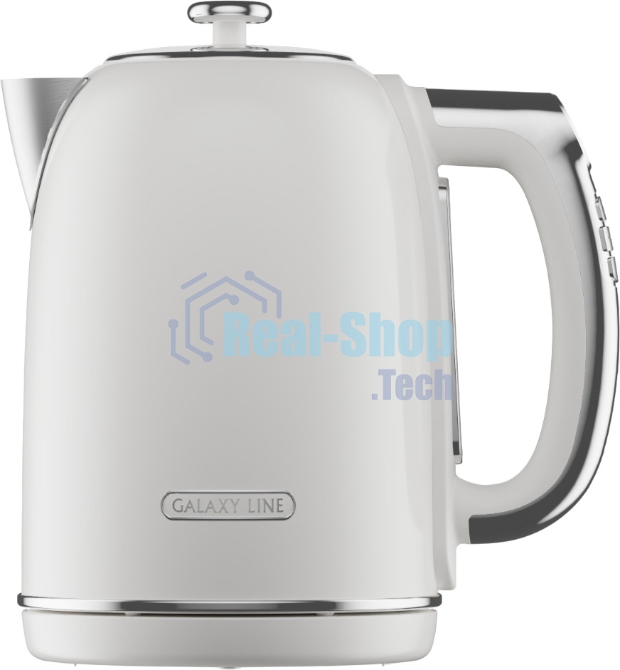 Чайник электрический Galaxy Line GL 0361 белый 1.7л. 2200Вт нерж.сталь/пластик