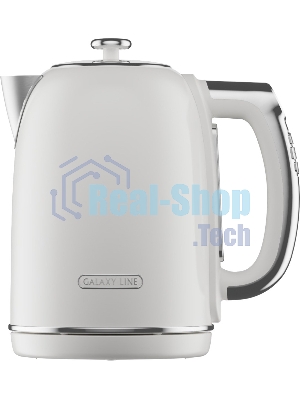 Чайник электрический Galaxy Line GL 0361 белый 1.7л. 2200Вт нерж.сталь/пластик
