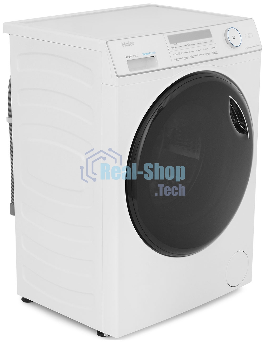 Стиральная машина Haier HWD80-BP14959B белый, загрузка фронтальная 8 кг, 5 кг - сушка, 1400 об/мин, класс: A