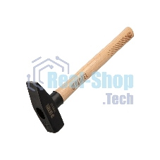 Молоток слесарный Denzel 1000 г, кованый квадратный боек, буковая рукоятка