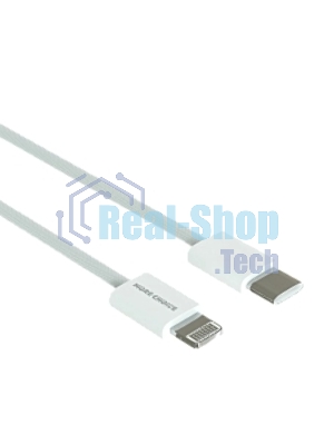Кабель MORE CHOICE (4620202550408) K73i USB 3.0A PD 20W для Lighting 8-pin Type-C - нейлон 1м белый