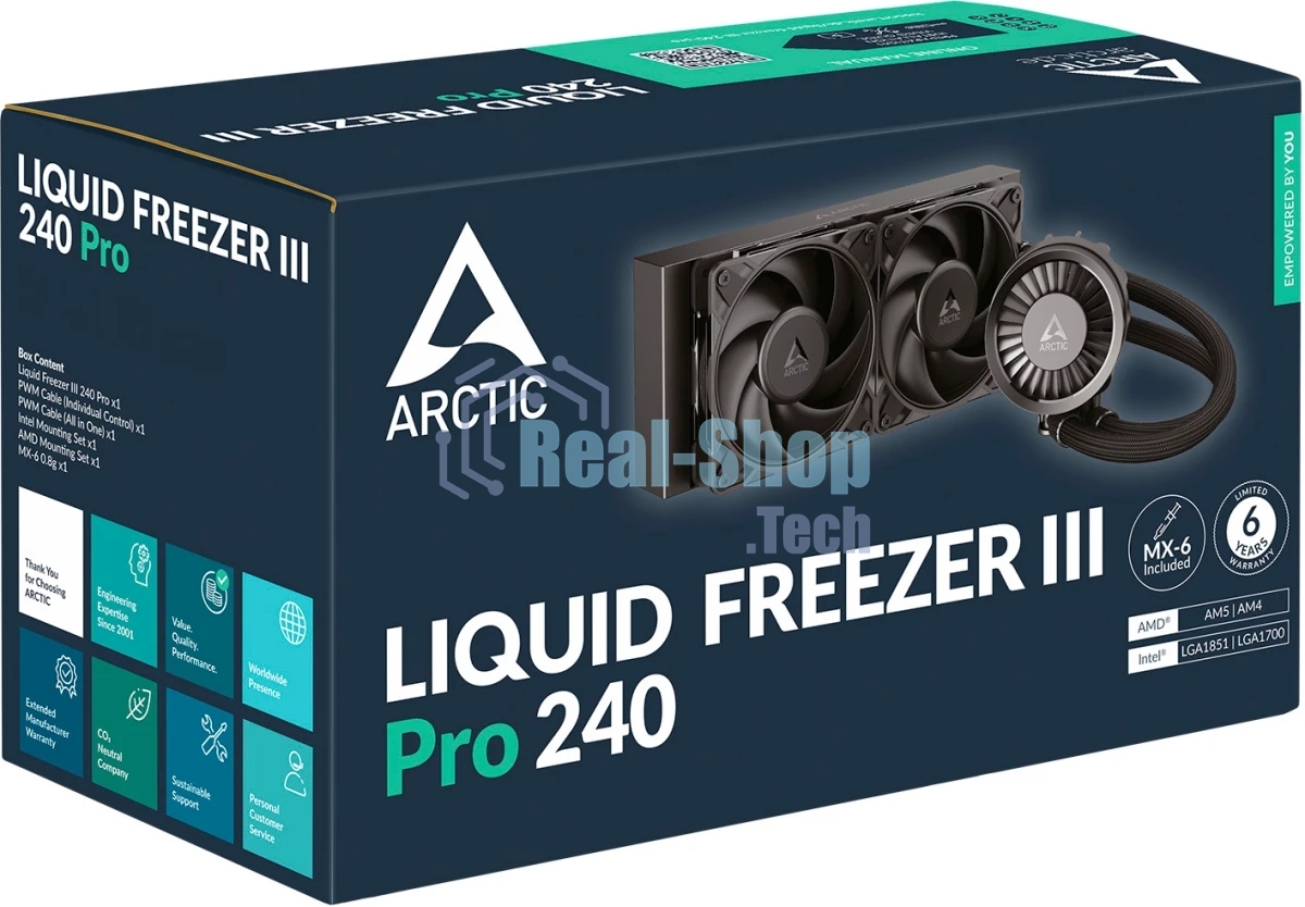Система жидкостного охлаждения Arctic Cooling Liquid Freezer III Pro 240 Multi Compatible All-In-One CPU Water Cooler (ACFRE00178A)