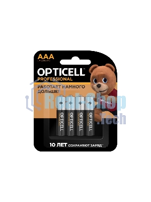 Батарея Opticell Professional LR03 AAA (4шт) блистер