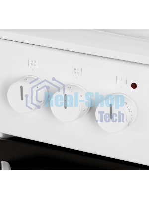 Плита электрическая Hansa FCEW54120 белый, конфорок 4 шт, духовка 62 л, 50 см x 85 см x 60 см