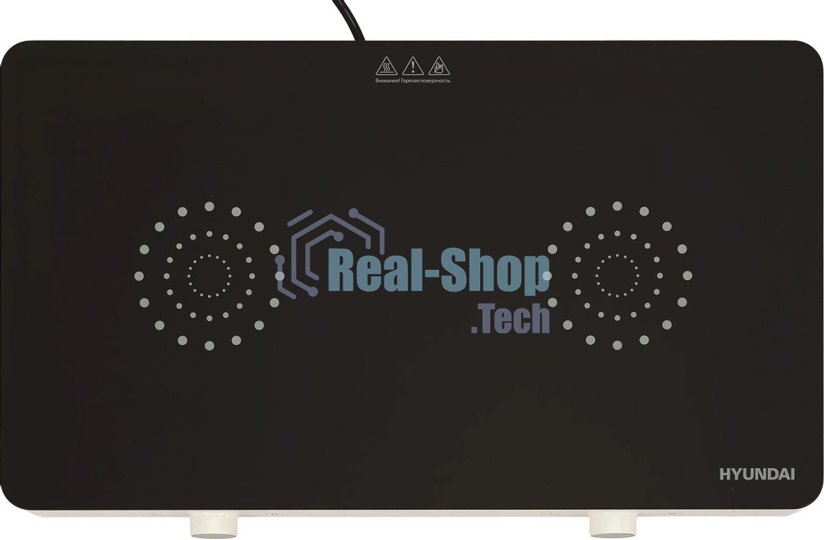 Плита настольная электрическая Hyundai HYC-0108 белый стеклокерамика (настольная)