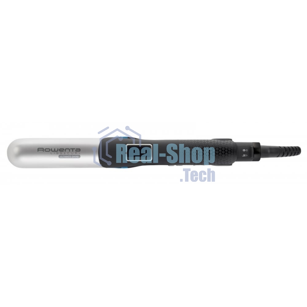 Выпрямитель для волос Rowenta Liss&Curl Ultimate shine SF6220D0 черный/металлик, 25 мм, 230 °C, 5 режимов