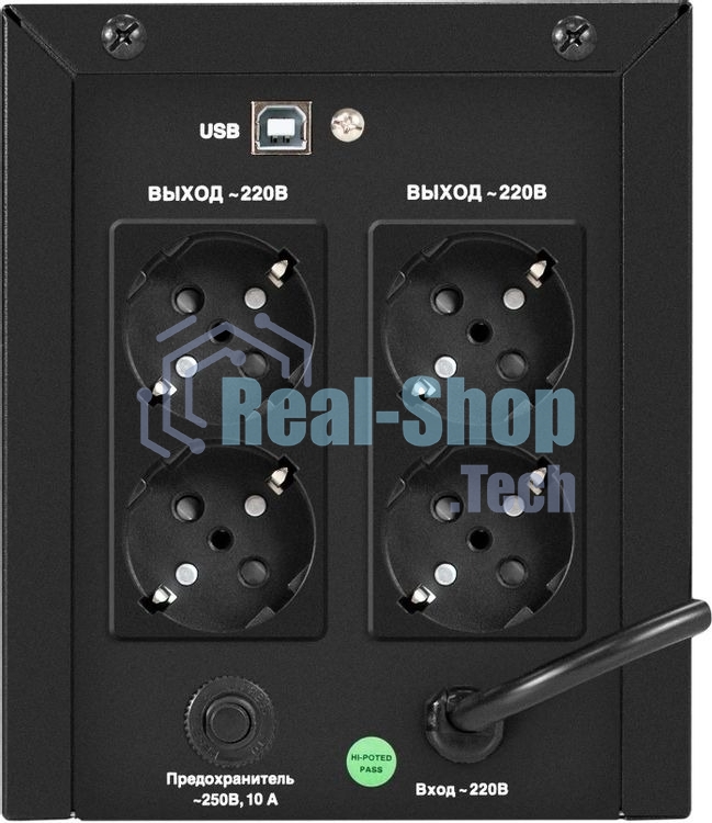 Источник бесперебойного питания ExeGate SpecialPro Smart LLB-1000.LCD.AVR.4SH.USB / 1000 ВА / 700 Вт / 4 x CEE 7 (евророзетка)