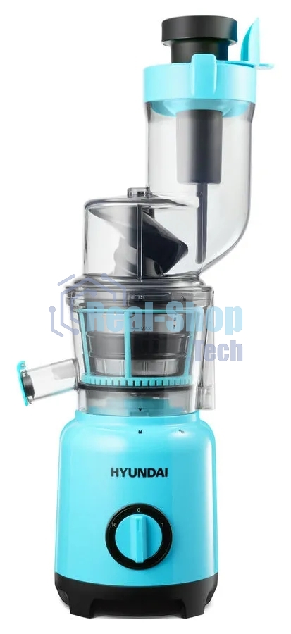 Соковыжималка шнековая Hyundai HY-JS6534 300Вт рез.сок.:600мл. светло-синий