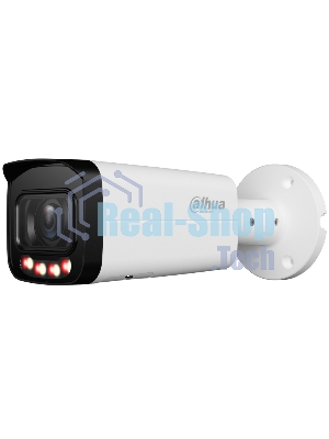 Уличная цилиндрическая IP-видеокамера DAHUA DH-IPC-HFW2449TP-ZAS-IL Smart Dual Light с ИИ 4Мп, 1/2.9” CMOS, моторизованный объектив 2.7~13.5мм, видеоаналитика, ИК до 60м, LED до 60м, IP67, IK10