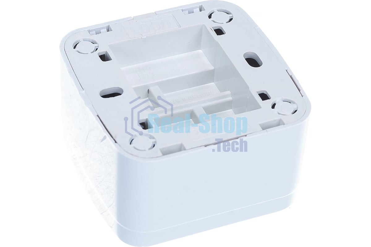 Выключатель Электра одноклавишный белый