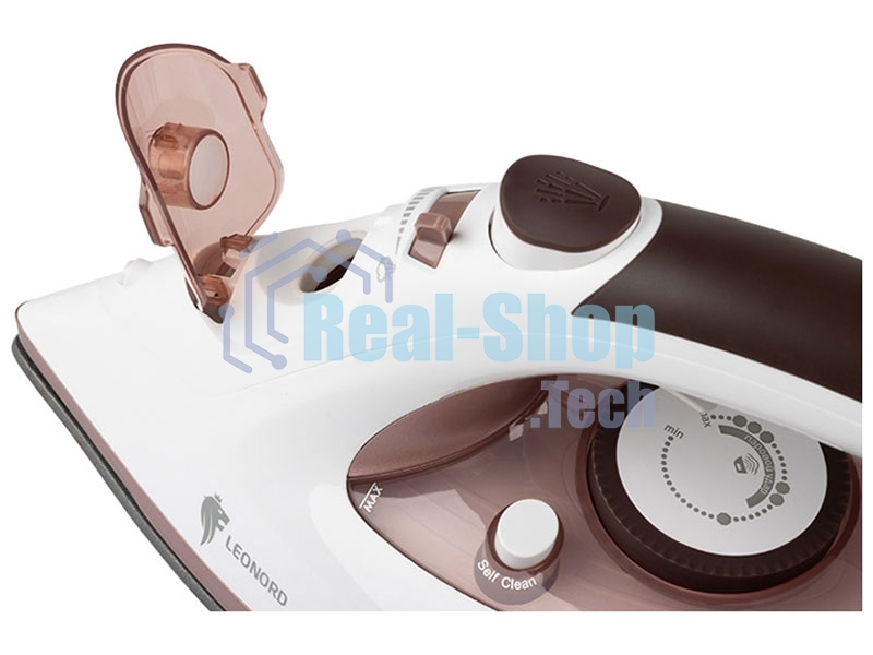 Утюг LEONORD LE-1802 3100 Вт, пар, спрей, пар. удар, самооч., тефлоновая подошва, белый/бежевый
