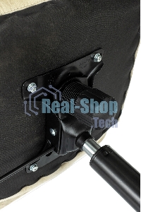 Кресло офисное Бюрократ Triest Fabric песочный Light-21 крестов. металл черный