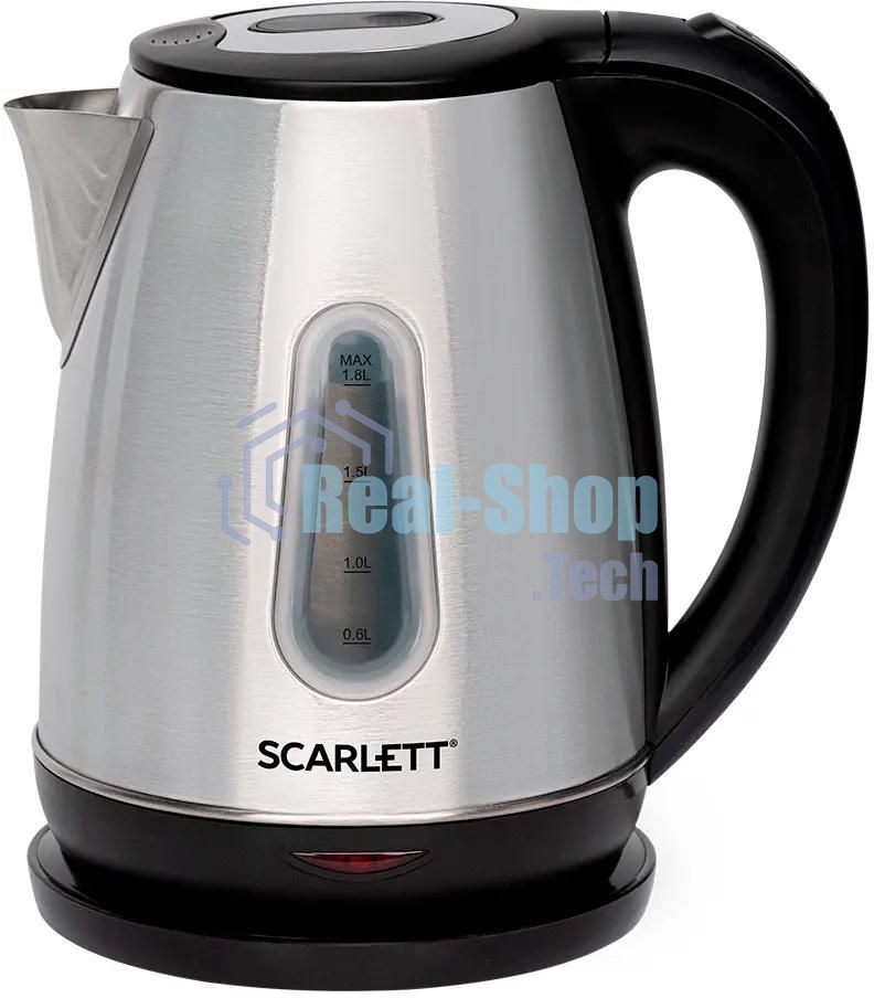 Чайник электрический SCARLETT SC-EK21S36, 1.8л, 2200Вт, черный