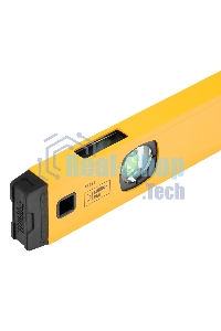 Уровень алюминиевый Denzel магнит., фрезерованный, 3 глазка (1 зеркал.), 0,5 мм/м, 600 мм