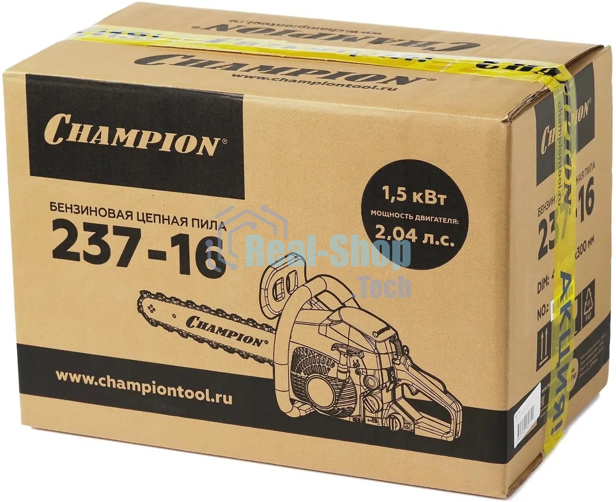Цепная пила Champion PN237-16 1.5Вт 2л.с. дл.шины:16