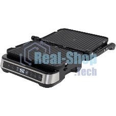 Гриль электрический Hyundai HYG-5020 2000Вт серебристый/черный