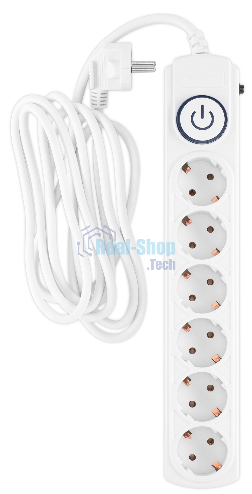 Сетевой фильтр Ippon BK-6-EU-3-10-W 3 м (6 розеток) белый (коробка)