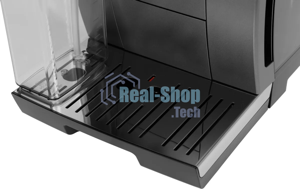 Кофемашина автоматическая DeLonghi Dinamica Plus ECAM380.95.TB черный/серый, исп. кофе - зерновой/молотый, 1.8 л, 1450 Вт, 15 Бар.