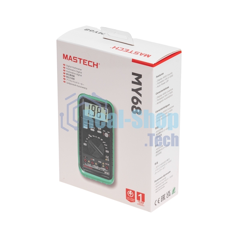 Цифровой автоматический мультиметр MASTECH MY68 00-00000273