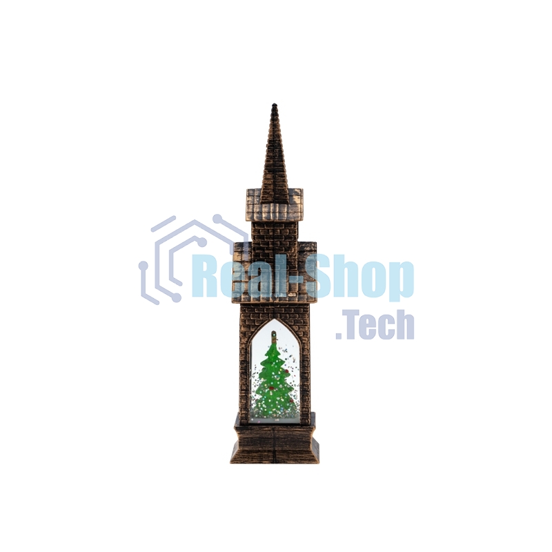 Светильник декоративный (фигура) Neon-night Башня с эффектом снегопада и подсветкой