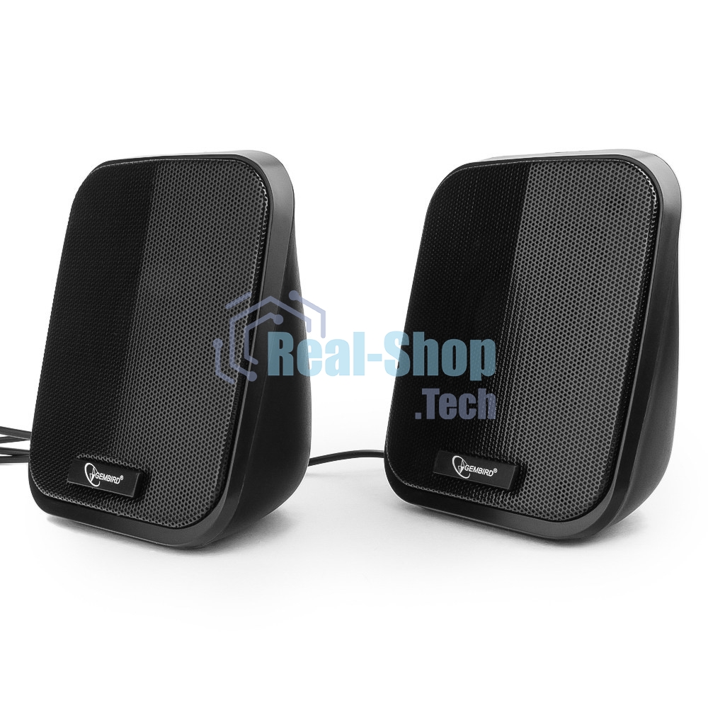 Акустическая система 2.0 Gembird SPK-100, черный, 6 Вт, рег. громкости, USB-питание