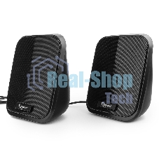 Акустическая система 2.0 Gembird SPK-100, черный, 6 Вт, рег. громкости, USB-питание