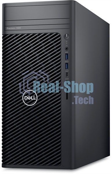 Компьютер Dell Precision 3680 Tower Core i7-14700 (2,1GHz) 16GB (1x16GB) DDR5, 512GB SSD, Nvidia RTX A2000, 12GB GDDR6, 1000W, TPM, No Optical Drive, Win11Pro Multilang, 1YW